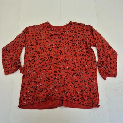 FAT FACE Top 12 Rojo Mujer Manga Larga Estampado Leopardo Tejido Jersey Botón... - Imagen 1 de 4