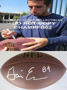 GAVIN ESCOBAR,COWBOYS,SAN DIEGO STATE,SIGNED,AUTOGRAPHED,NFL FOOTBALL,COA,PROOF - Bild 1 von 2