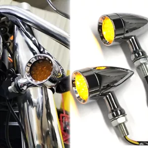 Motorcycle Turn Signal Lights For Harley Davidson Heritage Softail Classic FLSTC - Picture 1 of 12