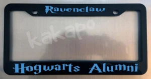 Ravenclaw Hogwarts Alumni Harry Potter Fans Glossy Black License Plate Frame - Picture 1 of 3