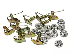 Guardabarros de puerta vinilo molduras clips y tuercas para 1/2" - 5/8" ancho moldeado 12 piezas f ssfl - Imagen 1 de 3