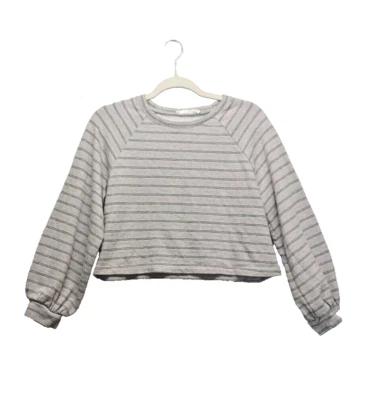 Top corto LUSH talla MEDIANA (8-10) para mujer tejido a rayas algodón rayón informal Foto 1 de 4