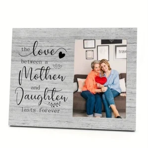 Vintage Wooden Picture Frame - 'Mother & Daughter Forever Love' Theme, Perfect - Picture 1 of 13