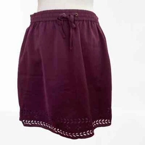 Minifalda J Crew Corte Láser Ciruela Borgoña Otoño Invierno Vacaciones Colores 4 - Imagen 1 de 6