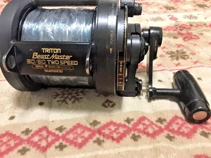 SHIMANO TRITON BEASTMASTER 50/80 Two Speed Reel Trolling Saltwater Deep sea - Bild 1 von 5