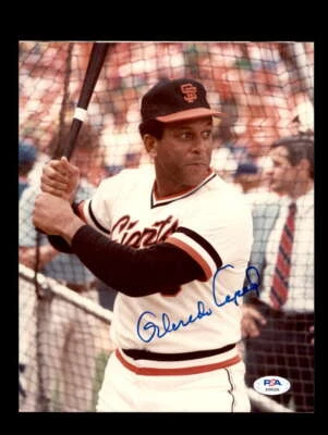 Orlando Cepeda PSA DNA Coa Signed 8x10 Giants Photo Autograph - Image 1 of 3