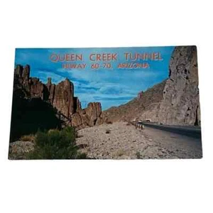 Postcard Queen Creek Tunnel in Queen Creek Canyon Arizona Vintage B161 - Picture 1 of 2