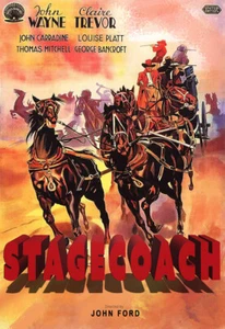 Cartel John Wayne diligencia 11,7" x 16,5" - Imagen 1 de 1