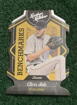 CHRIS SALE - 2019 PANINI LEATHER & LUMBER - BENCHMARKS - CARD # B-19 - BRAVES - Image 1 of 3