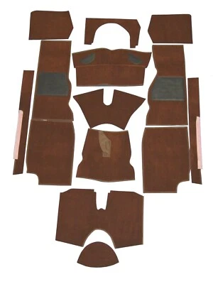 Triumph TR4A - TR6 Full Autumn Leaf ( Brown ) Carpet Set - High Quality - Image 1 of 2