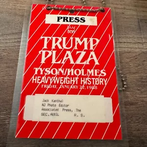 Trump Plaza Tyson Holmes Heavyweight Associated Press Pass Photo Editor 1988 - Bild 1 von 3