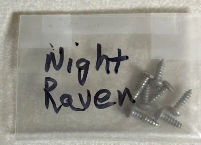 Lote De 7 Tornillos Originales GI Joe Cobra Night Raven 1986 De Colección Foto 1 de 2