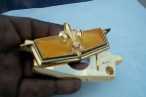 ORANGE NEW 1977 1990 CHEVROLET CAPRICE TRUNK LOCK EMBLEM CHEVY 77 90 - Picture 1 of 4