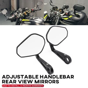 Handle Bar End Mirror Side Rearview Mirrors For Street Triple 765 RS/R/S 2021 - Picture 1 of 24