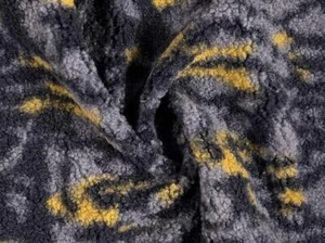 Faux Fur SHERPA FLEECE DESIGN Fabric Material BLUE - Picture 1 of 5