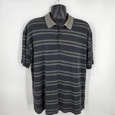 Birmania Bibas Para hombres Manga Corta Cuello Polo Rayas Informal Algodón Camisa Talla M Foto 1 de 4
