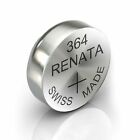 Renata 364 SR621SW SR60 Silver Oxide Watch Batteries SELECT 1 2 3 4 5 & 10 x QTY