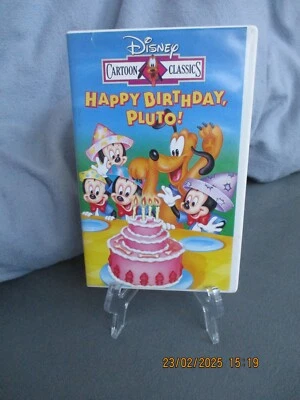 VHS - Happy Birthday Pluto / Disney Cartoon Classics / Auflage mit Hologramm - Bild 1 von 4