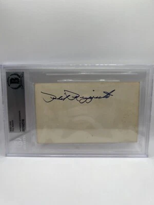 Phil Rizzuto Signed Index Card Beckett Auto - Image 1 of 2
