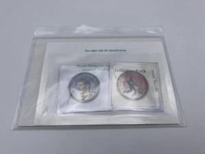 Elvis Presley Colorized Kennedy Half Dollar Coin Collection Lot Of 2 Blue Suede - Picture 1 of 2