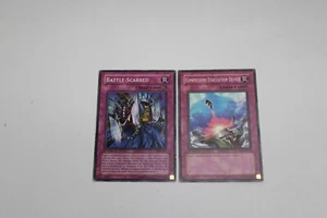 YuGiOh - Battle-Scarred - DCR-097 & Compulsory Evacuation Device SD2-EN028 Cards - Picture 1 of 4