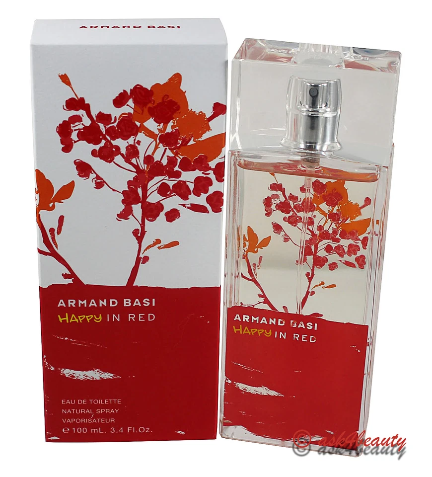 Spray para mujer Armand Basi Happy In Red 3,4 oz/100 ml EDT - Nuevo en caja Foto 1 de 1