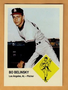 Bo Belinsky, '63 Los Angeles Angels rookie Vintage Litho #74 / NM+ cond. - Picture 1 of 2