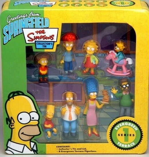 The SIMPSONS Limited Edition Collector's Tin Series 1, 8 Figures per box Sealed - Image 1 of 1