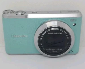 Samsung WB380F Digital Camera 16.3MP 21x Optical Zoom - Wi-Fi (Mint Green) - Picture 1 of 11
