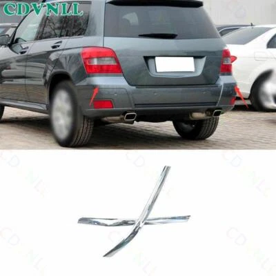 Ajuste para Benz GLK 2009 2010-2015 2014 cromo plata tira trasera decoración moldura Foto 1 de 4