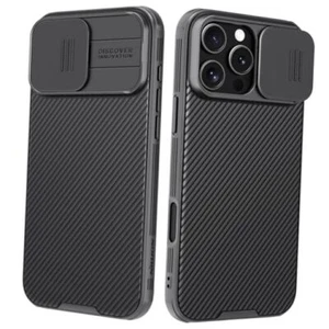 for iPhone 16 Pro Max Case with Slide Camera Cover, [Full Camera Black - Photo 1 sur 7