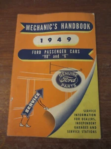 Original 1949 Ford cars mechanics handbook - Ford flathead V8 & 6 - USA - Picture 1 of 12