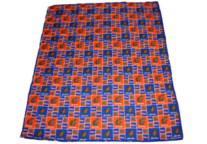 University of Florida Gators Baby Toddler Blanket Quilt Handmade Blue Orange