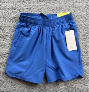Art Class Boy's Size XS (4-5) Solid Color Woven Shorts Blue - Picture 1 of 7