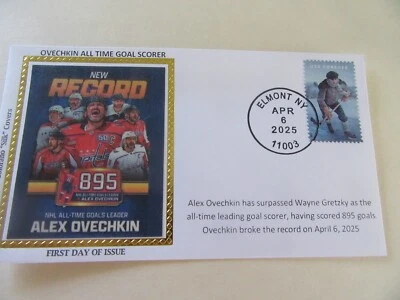 Cubierta de hockey Alex Ovechkin se convierte en goleador de todos los tiempos en 4-6-2025 Colorano #2 Foto 1 de 2