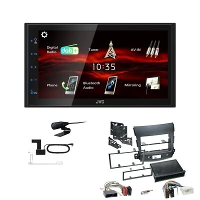 JVC KW-M180DBT 2DIN DAB+ Autoradio für Mitsubishi Outlander II 2007-2012 - Bild 1 von 4