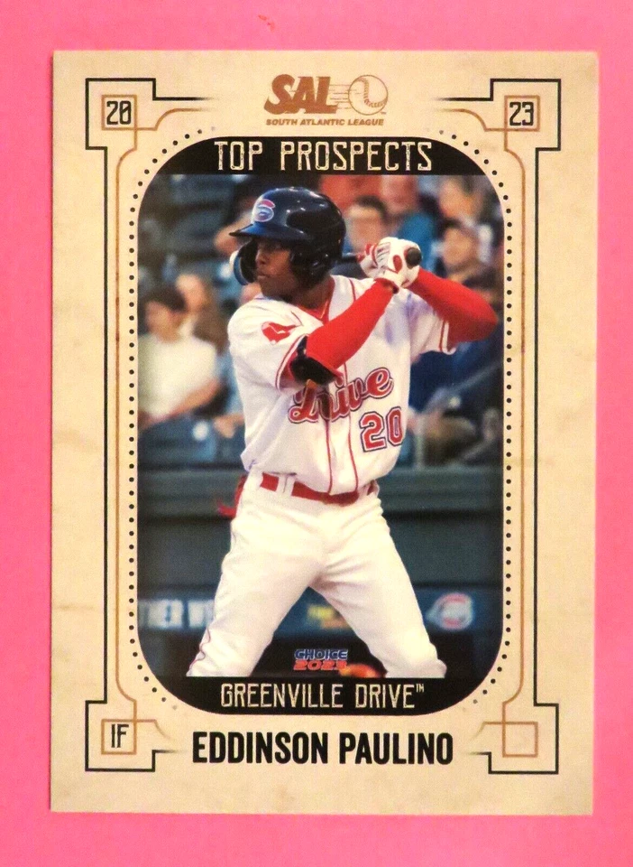 2023 Choice, SAL T/P, Greenville Drive - EDDINSON PAULINO - Dominican Republic - Image 1 of 1