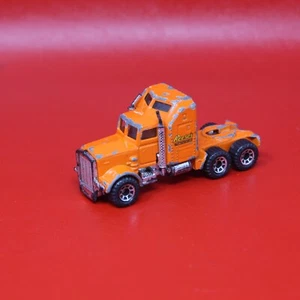 1990 Matchbox Kenworth Aerodyne Conventional Orange 1:64 Loose Reese's - Picture 1 of 4