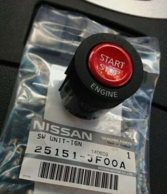 Nissan GT-R 2009-2017 interruptor de arranque botón de encendido OEM NUEVO GENUINO Foto 1 de 2