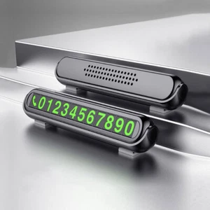 Car Temporary Parking Card Phone Number Card Plate Hidden Auto Accessories - Picture 1 of 9