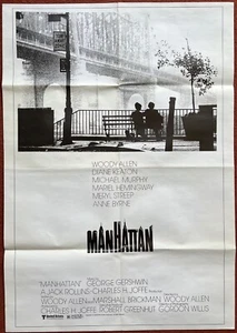 Manhattan Woody Allen 19795 Film Movie Poster Times Newspapers 2006 reprint - Picture 1 of 3