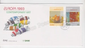 EIRE IRELAND FDC FIRST DAY COVER  1993 EUROPA CONTEMPORARY ART STAMP SET - Picture 1 of 1