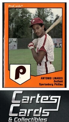 Antonio Linares 1989 ProCards Minor League Team Sets #1046 Spartanburg Phillies - Image 1 of 2
