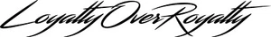 Loyalty Over Royalty 36" x 5" Banner Windshield Decal sticker vinyl - Picture 1 of 8