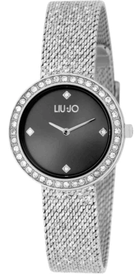 Orologio Donna Liu Jo Cassa Acciaio Cristalli Maglia Milano Diamantata TLJ2139 - Immagine 1 di 3