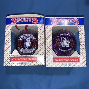 2 Northwestern University Wild Cats Big Ten Champions Christmas Tree Ornament - Bild 1 von 6