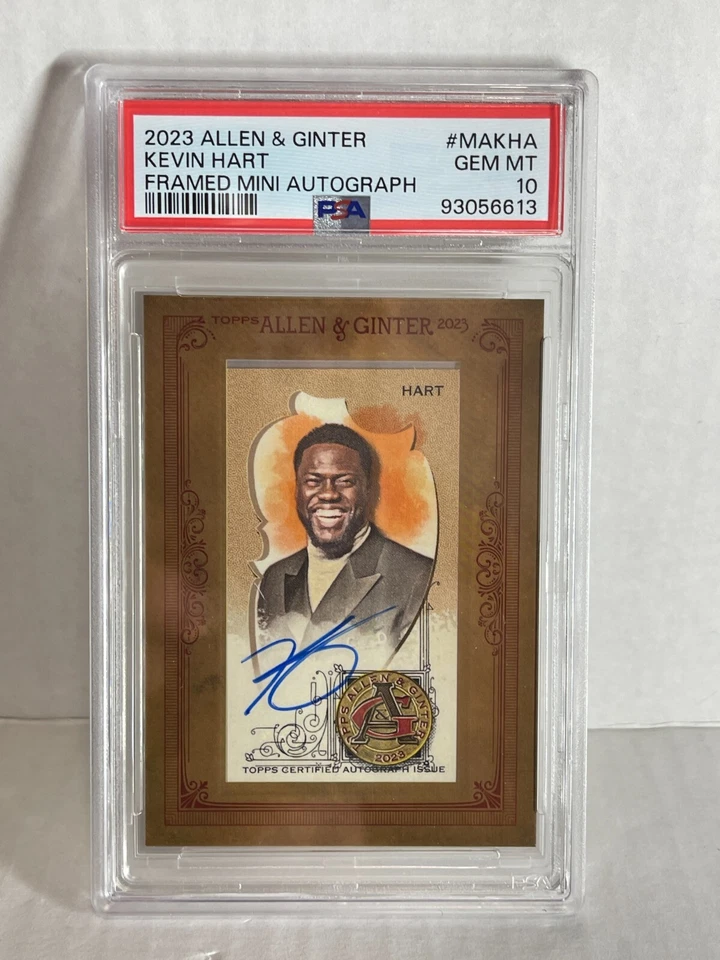2023 Topps Allen & Ginter Kevin Hart Signed Auto Card MINI FRAMED PSA 10 - Image 1 of 1