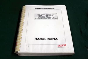 RACAL DANA 1251 INSTRUCTION MANUAL - Picture 1 of 1
