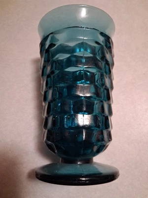 Винтажные чайные стаканы на ножках Fostoria темно-синие барабаны 7 в наличии - Изображение 1 из 4