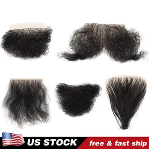 US Stock capelli pubici finti pezzo unico silicone bambola parrucca alta temperatura filo barba - Foto 1 di 18